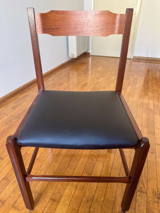 4 Sedie da pranzo italiane Mid-Century – Wood (photo 6 of 6)