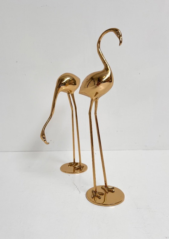 Image 1 of Ensemble de grues en laiton d'Apko, années 1980