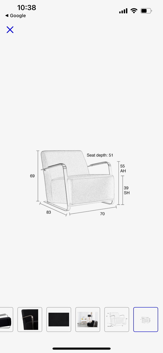 Image 1 of Zuiver Adwin Armchair - Black/Grey