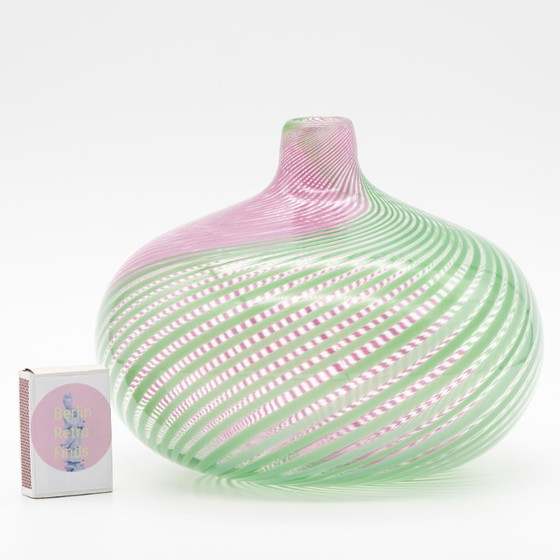 Image 1 of Rosenthal Glasstudio Mario Colelli & Hertha Bengtson Murano Hand-blown Vase DUO
