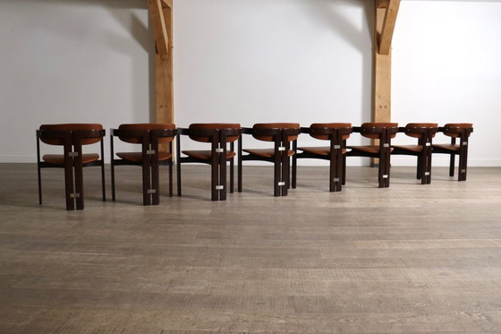 Image 1 of Chaises Pamplona d'Augusto Savini pour Pozzi, Italie, années 1960, ensemble de 8