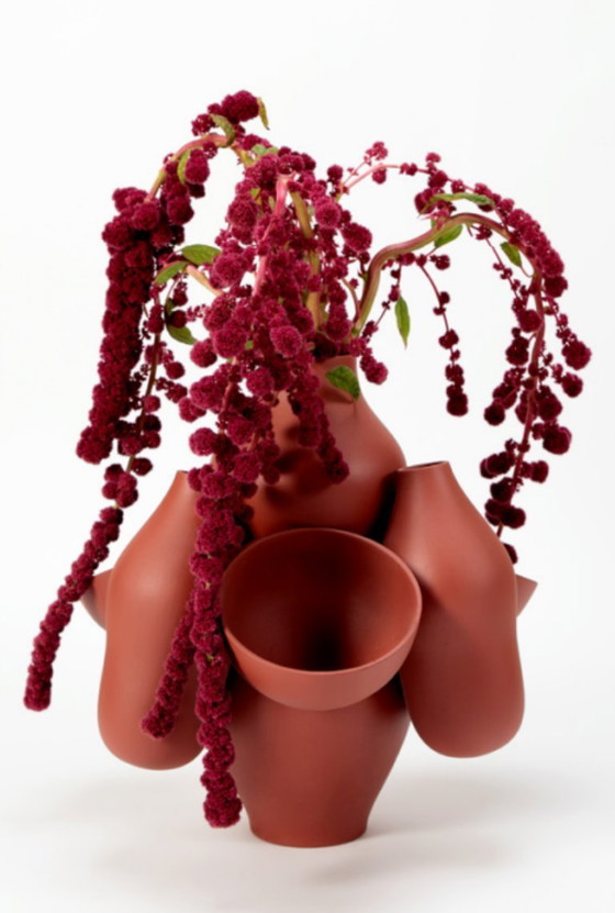 Image 1 of Jarrón Allpa diseño terracota J.B. Fastrez