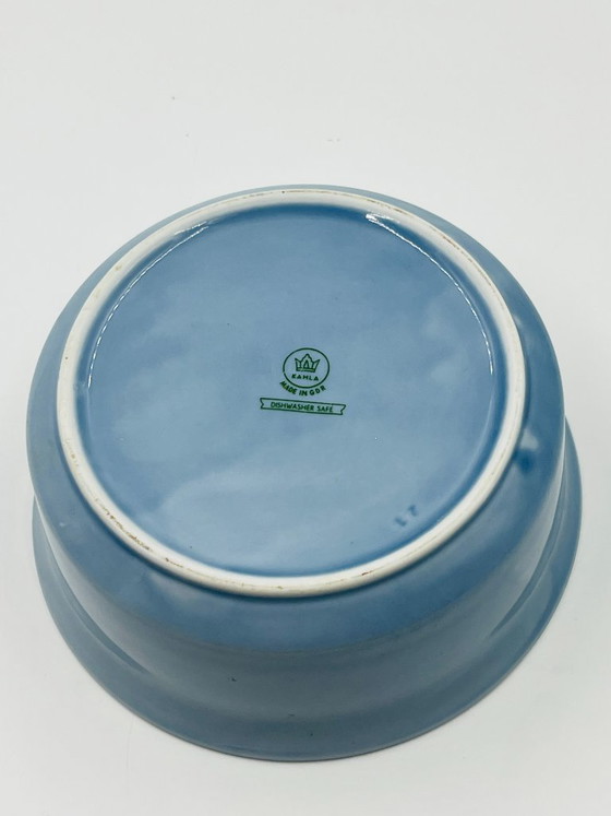 Image 1 of Kahla Bleu Saxe saladekom van porselein uit de DDR