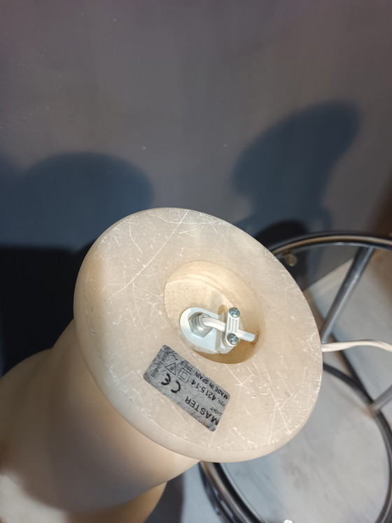 Image 1 of 2x Vintage Albasten Tafellamp Uit Spanje – Uniek Design