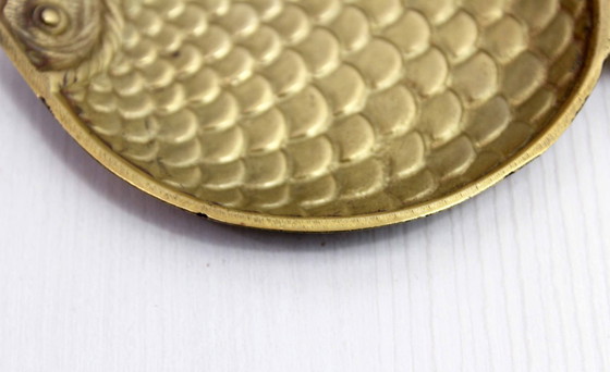 Image 1 of Vintage brass fish-shaped trinket tray