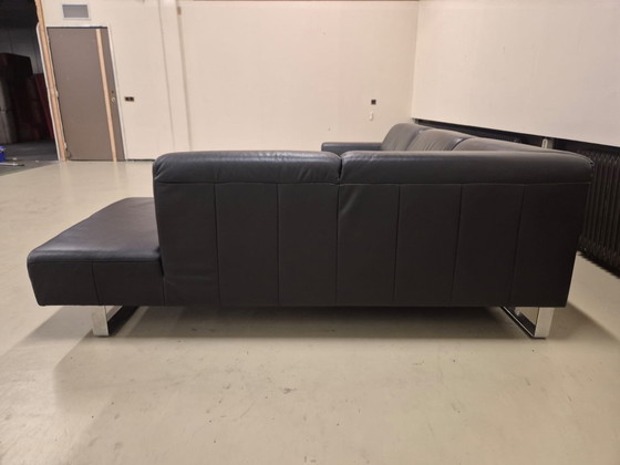 Image 1 of Montel Romero - Hoekbank - Zwart - Leer - Design - Sale