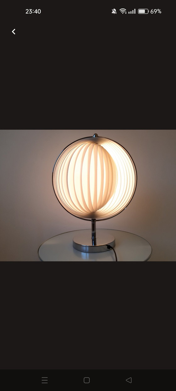 Image 1 of Lampe de table Moon Vintage