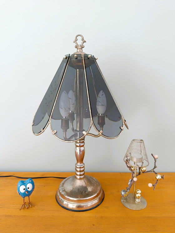 Image 1 of Lámpara de mesa estilo Tiffany