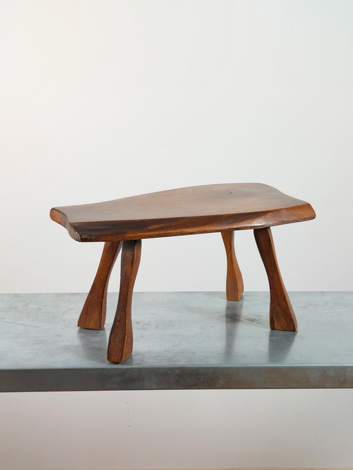 Taburete auxiliar brutalista vintage