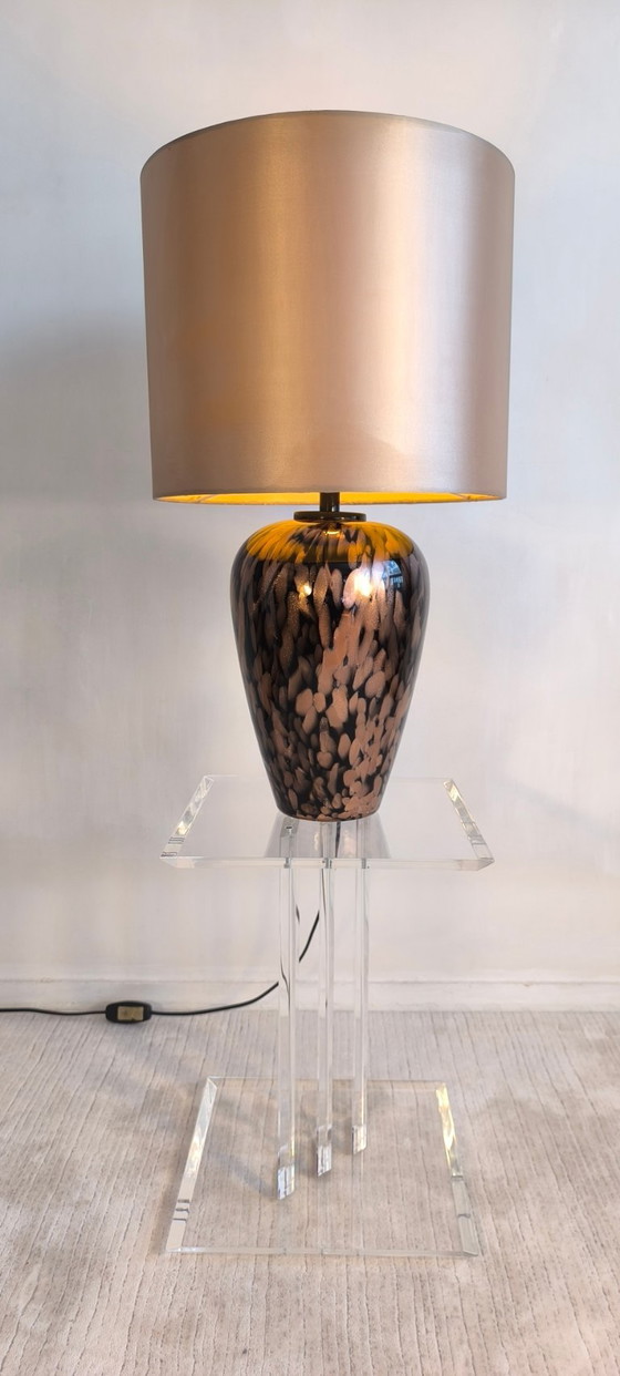✨💎Murano Avventurina Table Lamp — Vincenzo Nason, 1969, Perfect Condition💎✨ – Glass (photo 5 of 15)
