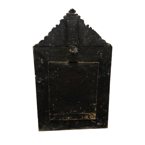 Splendido specchio francese a cuscino del XIX secolo, riccamente decorato. – Brass (photo 7 of 7)