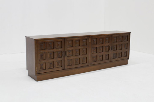 Buffet brutaliste vintage Espagne années 70