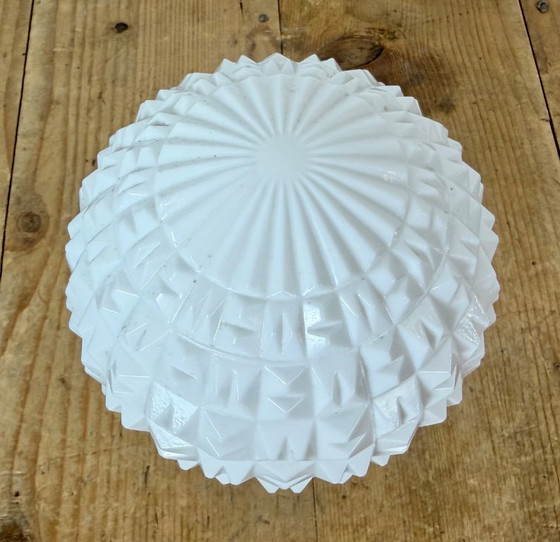 Vintage witte porseleinen plafondlamp, jaren 70 – Plafondlampen, Porcelain (photo 5 of 12)