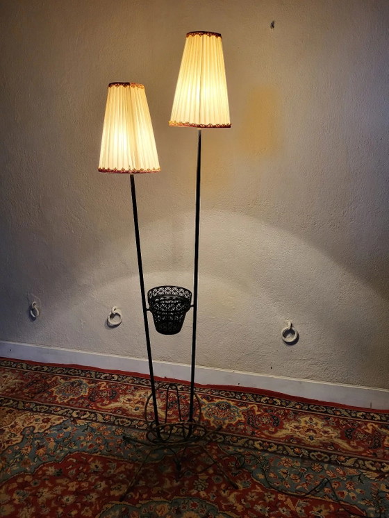 Vintage vloerlamp tijdschriftendeur in smeedijzer – Vloerlampen, Plastic, Iron (photo 2 of 9)