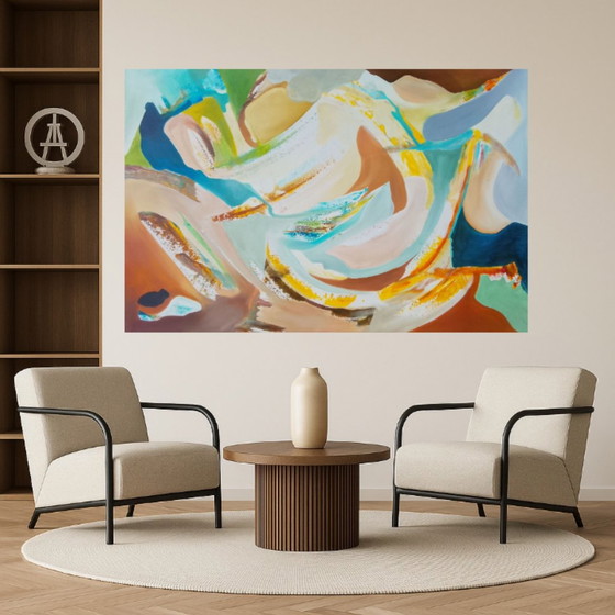 Acrylic painting #earth 150x100cm – joart, Paintings & Drawings, Canvas (photo 9 of 15)