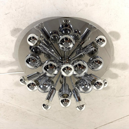 Lampada da parete e soffitto Cosack Sputnik cromata, anni '60