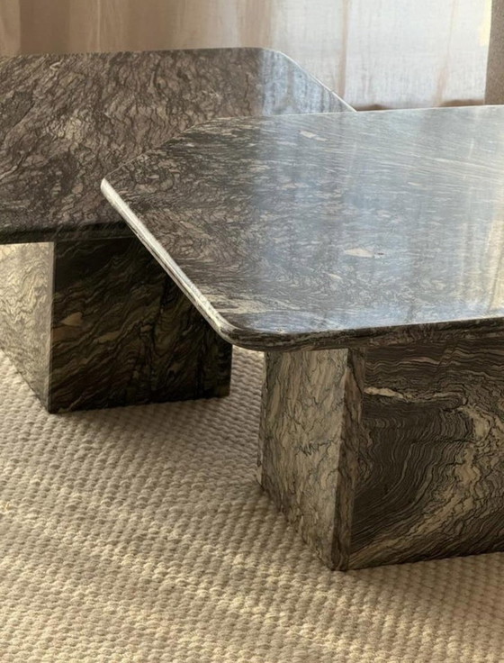 Image 1 of Vintage marble coffee table set