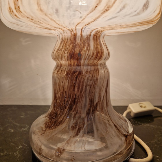 Image 1 of Lampe champignon vintage de style Murano 1970