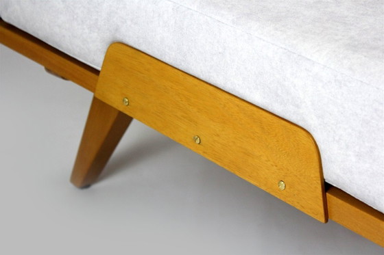 Image 1 of Gerestaureerde vintage modulaire hoekbank met slaapfunctie en voetenbank, jaren 60, set van 2