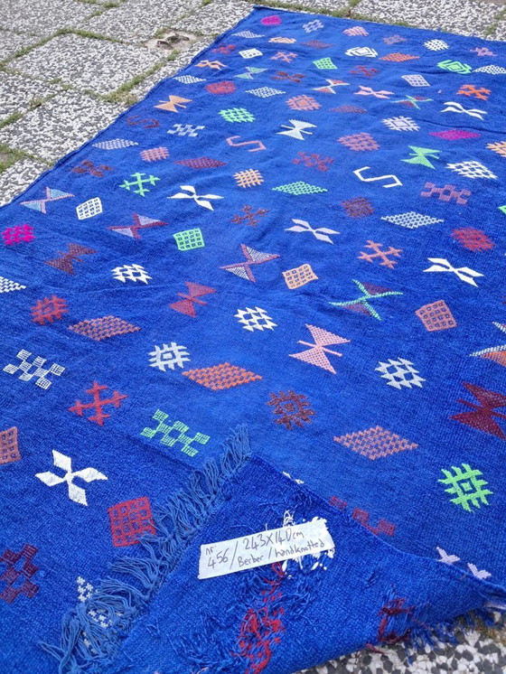 Image 1 of Handgeknoopt Berber kleed wol 243x140cm