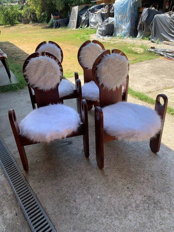 Vintage Dining Chairs by Szedleczky, 1970s, Set of 4 (photo 3 of 16)
