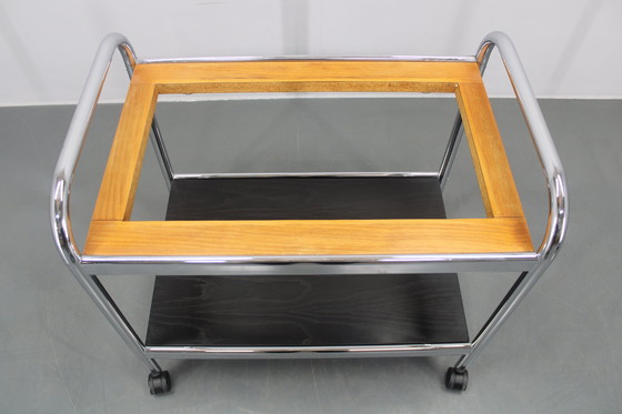 Image 1 of Carrello portafiori, porta erbe aromatiche o porta bar anni '70, Danimarca