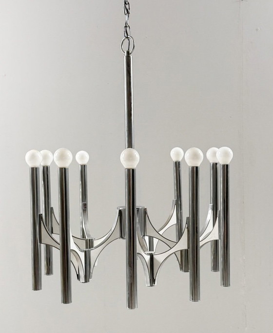 Image 1 of Lampadario di metà secolo di Gaetano Sciolari, Italia, anni '60