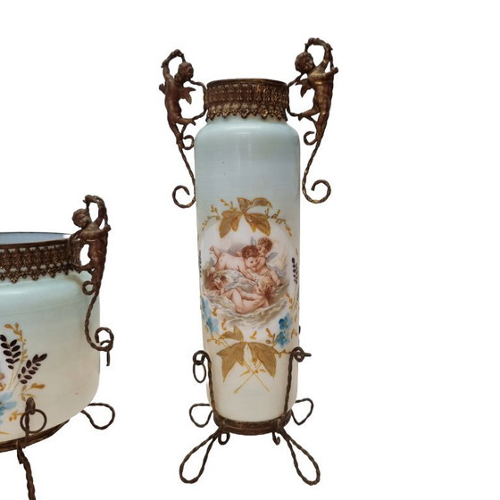 Image 1 of Juego de jarrones neoclásicos franceses de 3 piezas