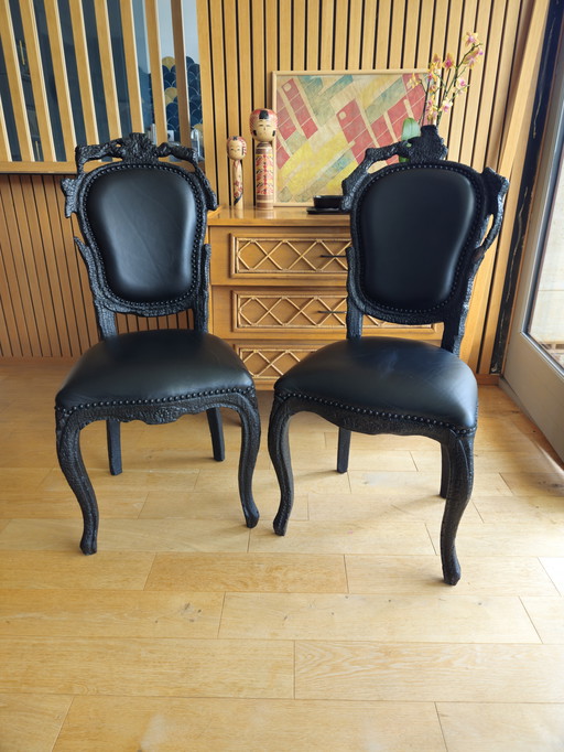 Pair of Smoke MOOOI chairs