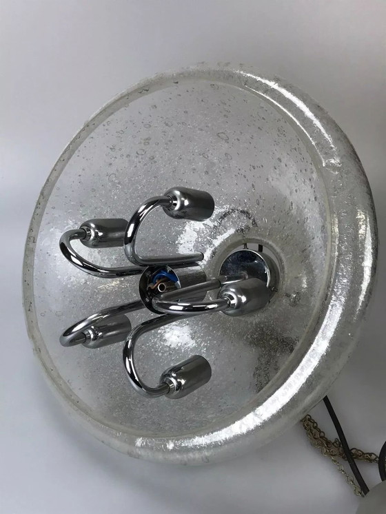 Image 1 of Lampada anni 60/70 lampada da soffitto lampada a sospensione Doria vetro design space age