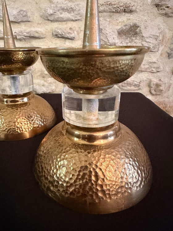 Image 1 of PAIRE DE PIQUE CIERGE ART DECO