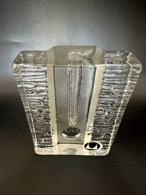 Walther Glass Solifleur Block Vase On Art
