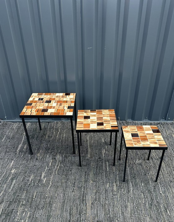 Mado Jolain Trio di Tavolini da caffè – Ceramic, Metal (photo 4 of 25)
