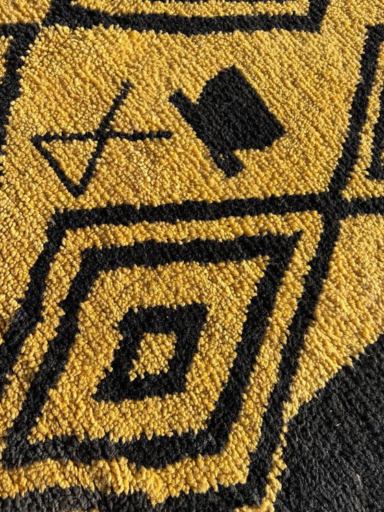 Image 1 of Gelber moderner Berberteppich 200x330 cm , Wohnzimmer Deko