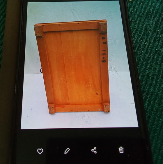 Image 1 of Antique haberdashery cabinet from Au Phenix. Vintage glass-fronted display cabinet