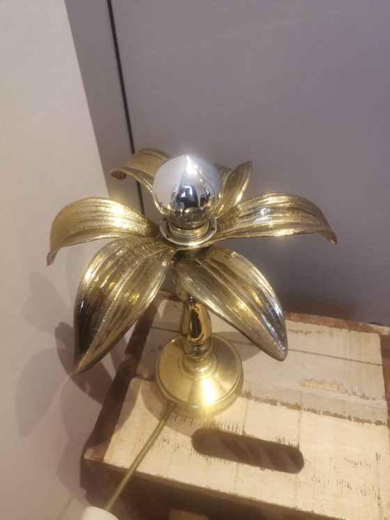 Image 1 of Lampe de table Hollywood Regency Palm Tree par Willy Daro pour Massive