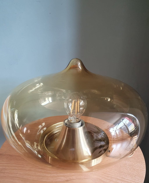 Plafondlamp ‘Druppel’ van Dijkstra, 1960s 70s | 36 cm