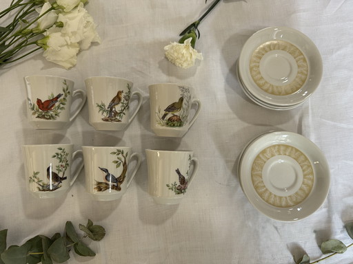 Wunderschöner Villeroy & Boch Vogel-Kaffeeservice