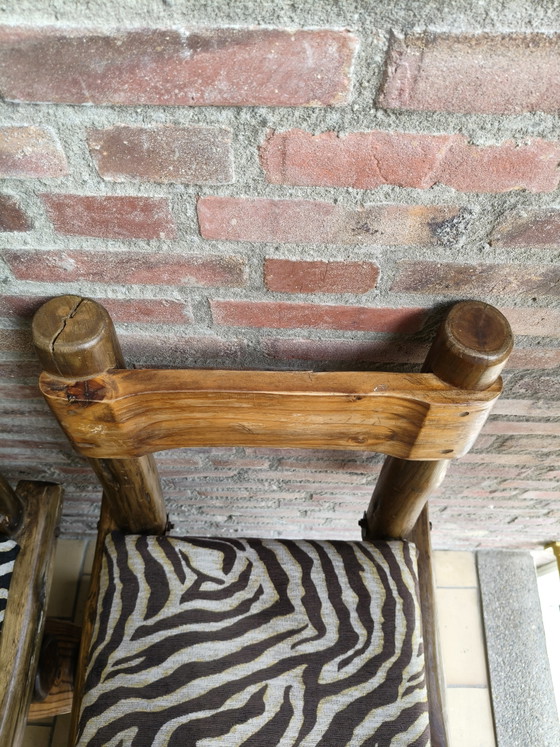 Image 1 of Mid-century modern vintage design brutalist bar stools
