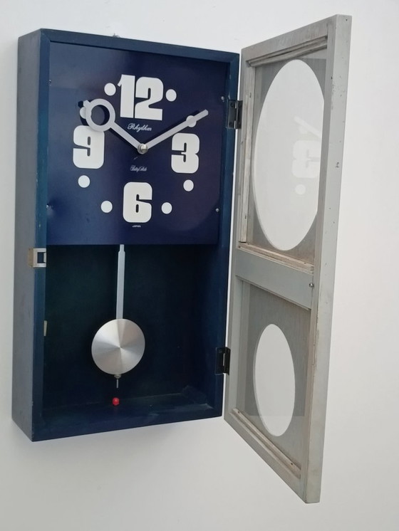Image 1 of Space Age pendulum clock by Rhytm, 1970s