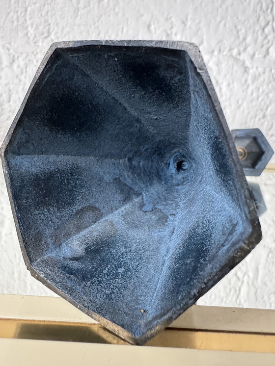 Image 1 of Candelabro de bronce, diseño de Memphis, años 80