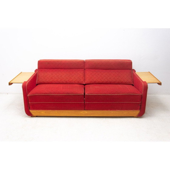 Image 1 of Mid century folding sofabed, Czechoslovakia 1950s