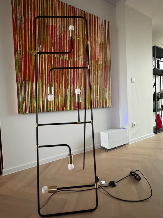 Image 1 of Lampadaire Beaubien noir/cuivre