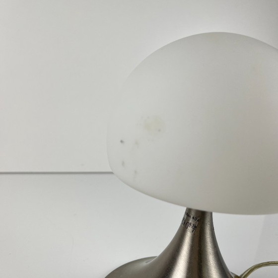 Space age mushroom Table lamp, Tactile lamp, 2000, Metal, Glass, Silver, Modern (photo 5 of 11)
