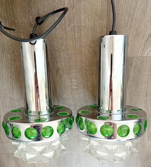 Lampes suspendues style spatial/rétro
