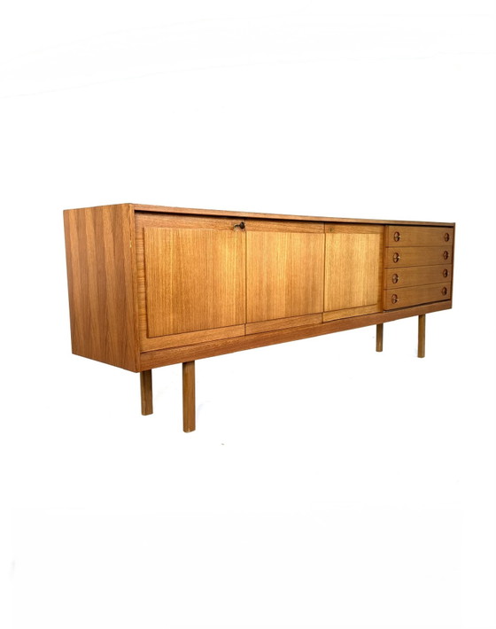 Image 1 of Vintage XXL teakhouten sideboard, jaren ‘60