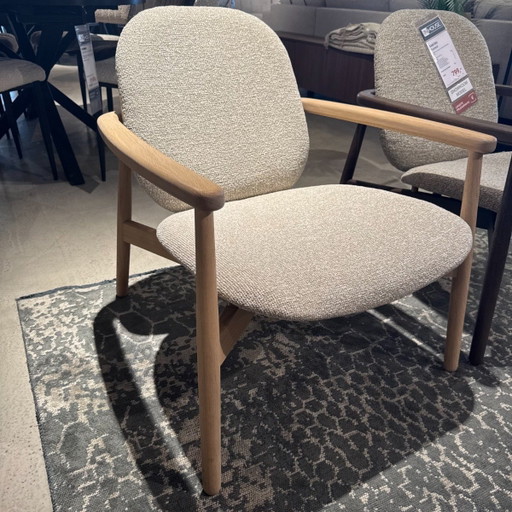 Fantiro - Beige fabric – INHOUSE, fauteuils, Wood, Plastic