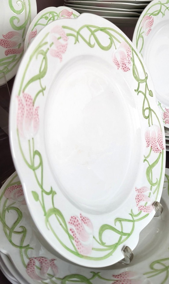U&C Sarreguemines TIRCIS Jugendstilservice – U C Sarreguemines TIRCIS, Geschirr, Porcelain (photo 4 of 9)