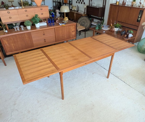 Image 1 of Vintage Scandinavian teak extendable dining table