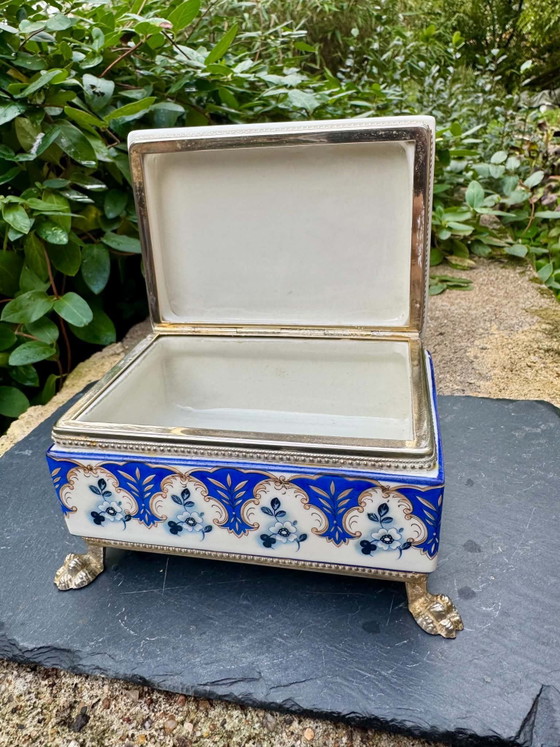 Porcelain jewelry box Florence 60s, Decorative Objects, Multi Color (photo 2 of 10)